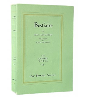 LEAUTAUD (Paul). Bestiaire. Préface de Marie Dormoy. Edition originale.