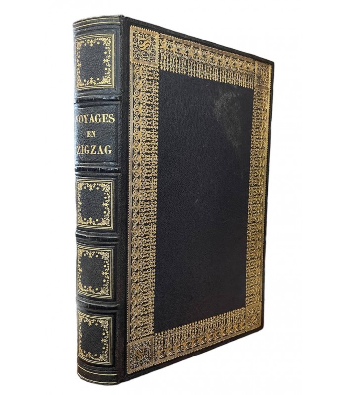 TOPFFER (Rodolphe ). Voyages en zigzag. Illustré d'après des dessins de l'auteur et orné de quinze grands dessins par M. Calame.