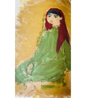 COLETTE. Fleurs du désert. Lithographie originales de Christian Caillard.