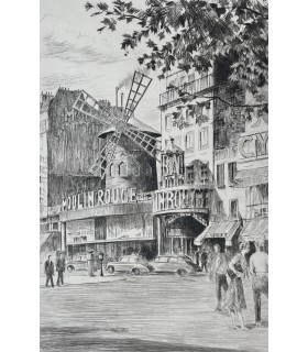 WARNOD (André). Images de Montmartre. Pointes sèches de Charles Samson.
