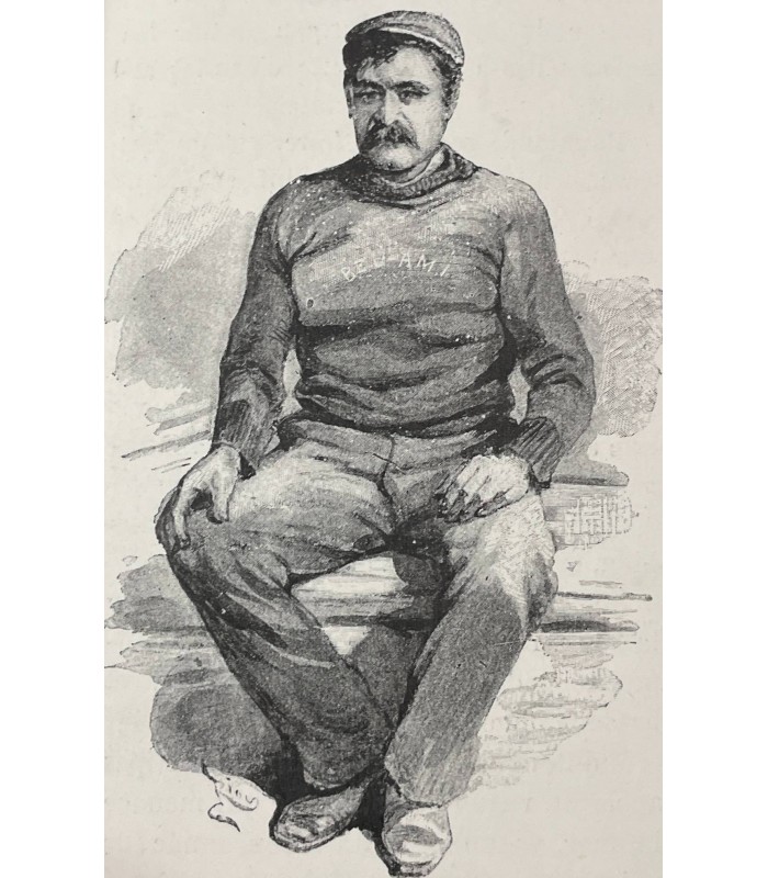 MAUPASSANT (Guy de). Sur l'eau. Dessins de Riou. Gravure de Guillaume Frères.