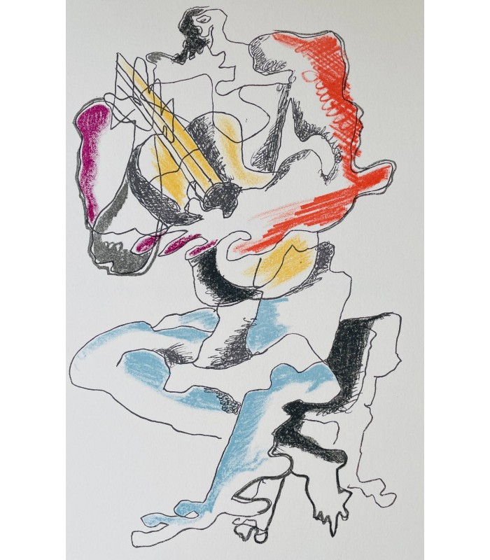 AVELINE (Claude). Portrait de l'oiseau-qui-n'existe-pas, et Autres poèmes. Lithographies originales d'Ossip Zadkine.