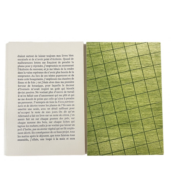 ROUSSEAU (Jean-Jacques). Les Rêveries du promeneur solitaire. Cinquième promenade. Empreinte et estampes de René Bonargent.