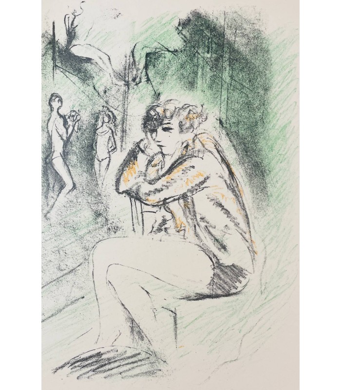 COLETTE. La Vagabonde. Lithographies originales en couleurs de Vertès. Reliure de Cretté. Exemplaire sur Japon.