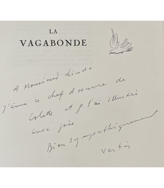 COLETTE. La Vagabonde. Lithographies en couleurs de Marcel Vertès.
