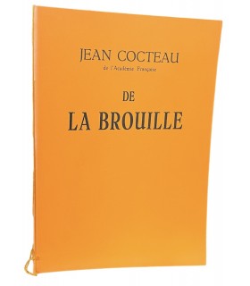 COCTEAU (Jean). De la brouille.