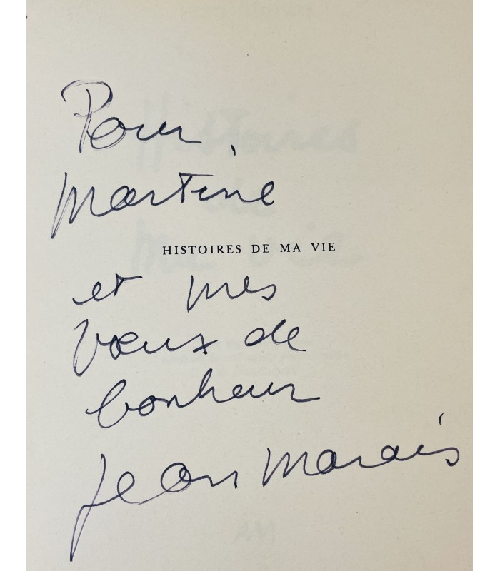 MARAIS (Jean). Histoires de ma vie. Avec 115 poèmes inédits de Jean Cocteau.