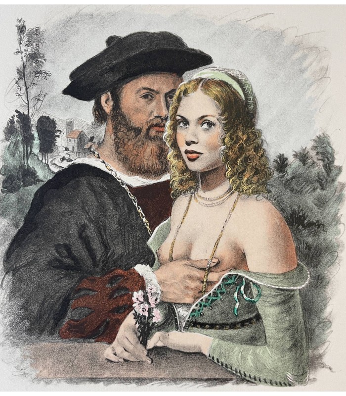 ARETIN (L'). L'Œuvre du divin Arétin. Les Ragionamenti. Illustrations de P.-E. Bécat.