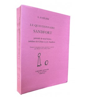 CELINE (Louis-Ferdinand). Le Questionnaire Sandfort.