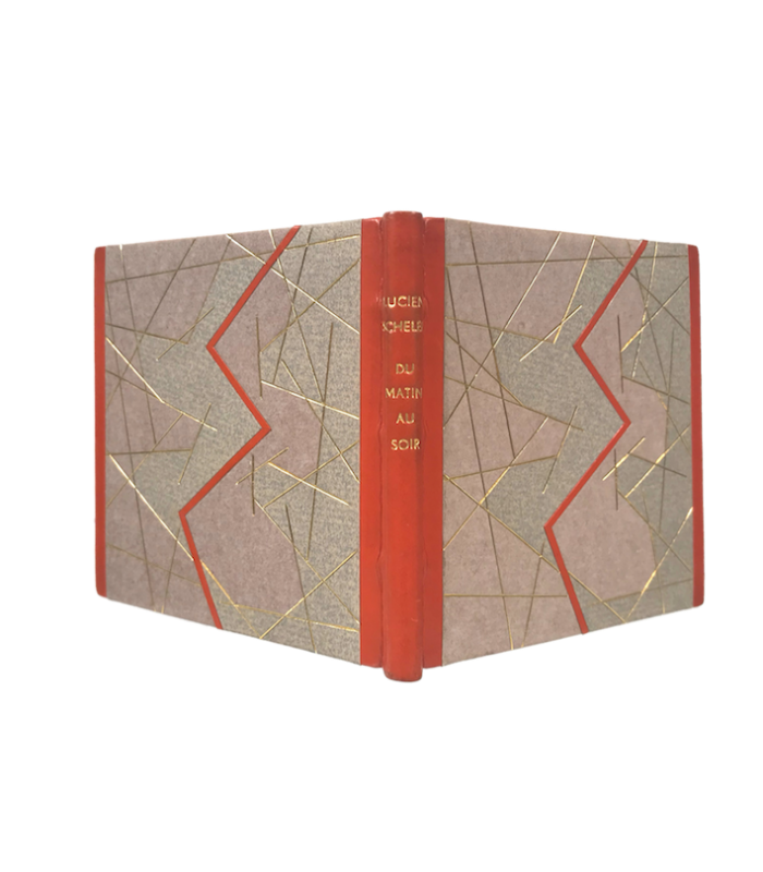 SCHELER (Lucien). Du matin au soir. Edition originale. Illustrations de Pierre-André Benoit. Reliure de Pierre-Lucien Martin.