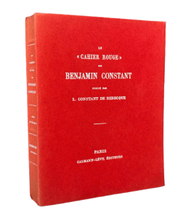CONSTANT (Benjamin). Le Cahier rouge publié par L. Constant de Rebecque.