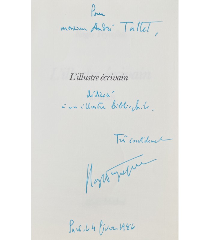 PEYREFITTE (Roger). L'Illustre Ecrivain. Roman.