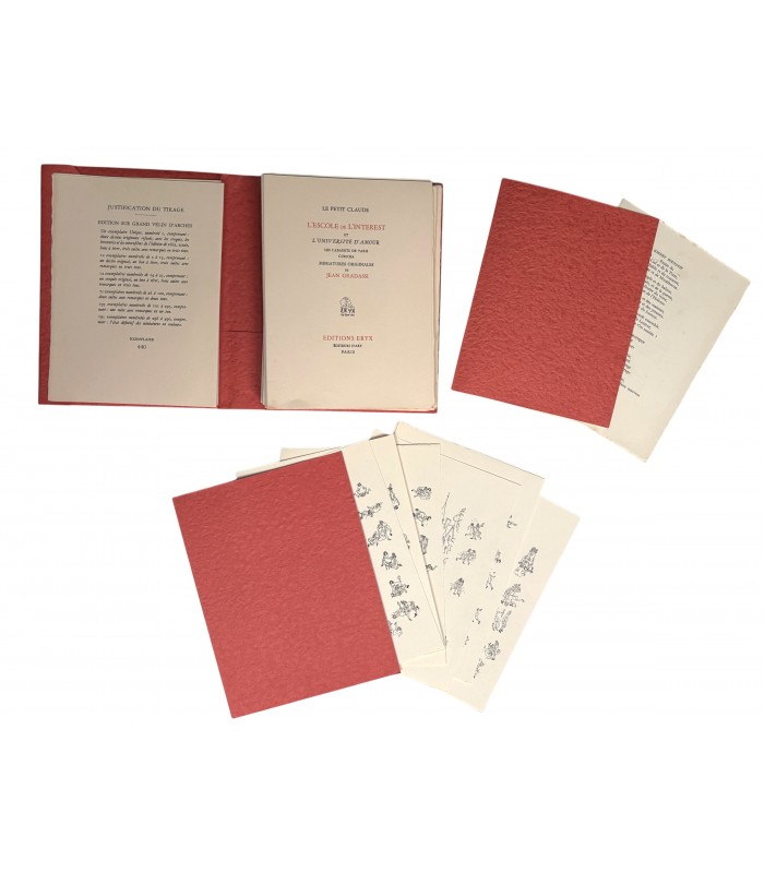 LE PETIT (Claude). L'Escole de l'interest et l'université d'amour. Miniatures originales de Jean Gradassi.