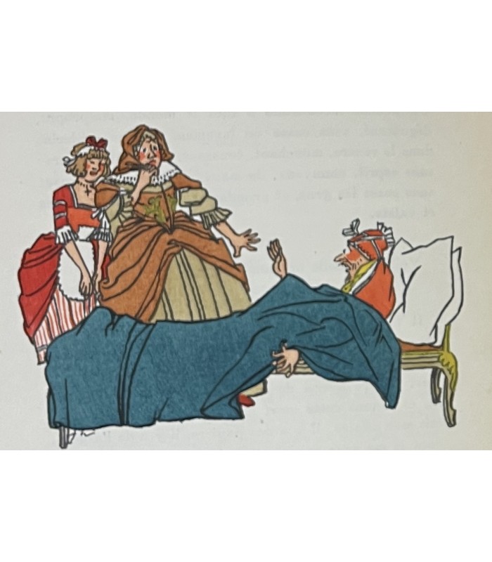 MOLIERE. Le Malade imaginaire. Illustrations de Hémard. Reliure de Legrain et Kieffer. Exemplaire sur Japon avec envoi.