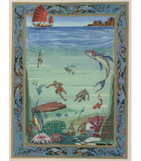 ANIANTE (Antonio). Les Merveilleux Voyages de Marco Polo. Illustrations de Jean Gradassi. Exemplaire sur papier Sang Tien Tang